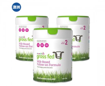 【澳洲直邮包邮】Munchkin 满趣健 草饲婴儿奶粉2段 730克x3罐/箱（6-12个月适用）【奶粉订单收件人身份证必需上传】